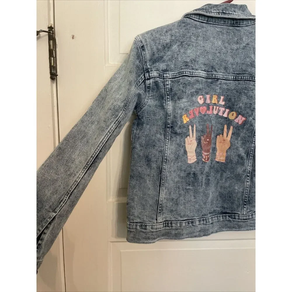 Barbie Licensed Mattel Jean Jacket Girls Size L‎ (10-12)